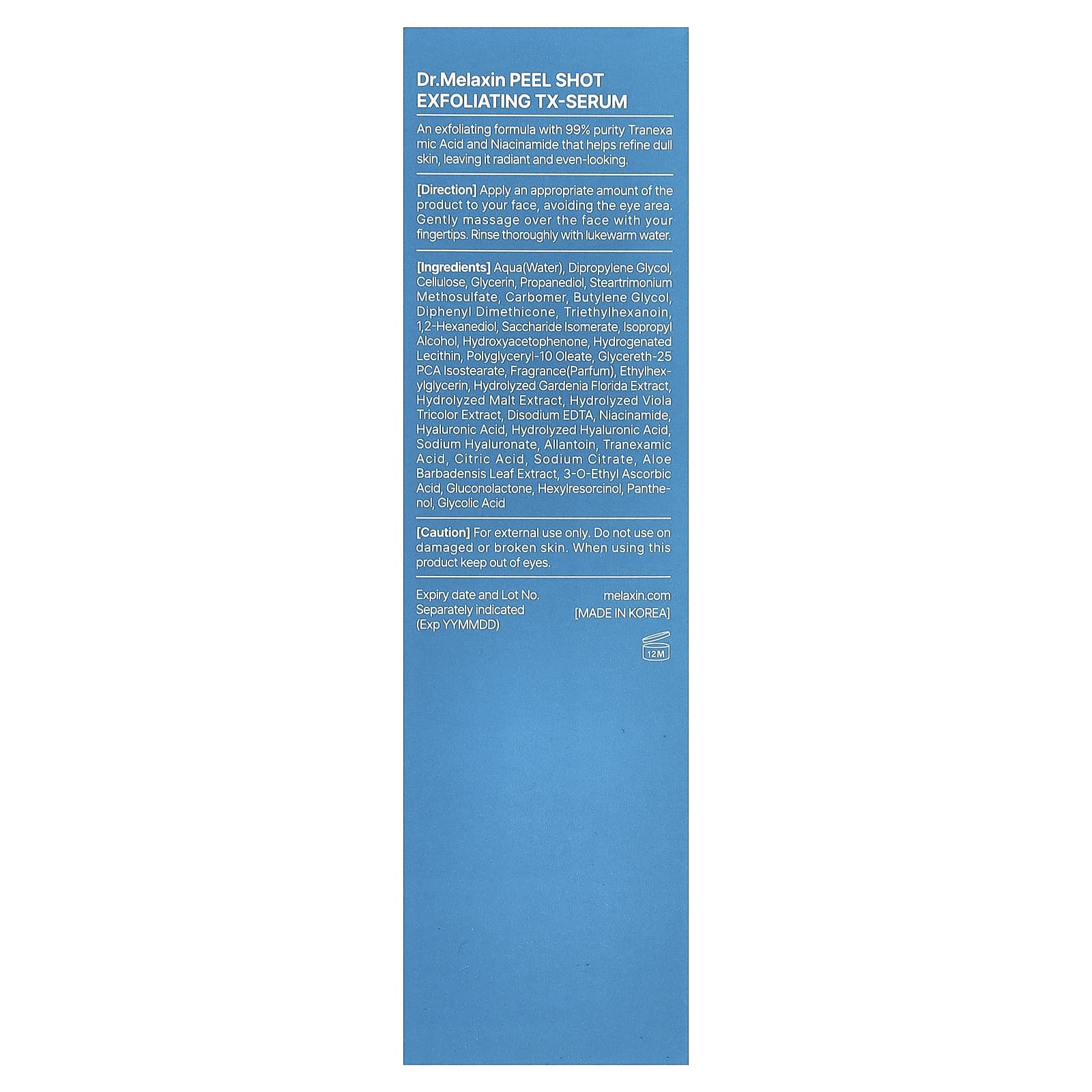 Dr.Melaxin Peel Shot Exfoliating TX-Serum for All Skin Types, 80 ml - view 3